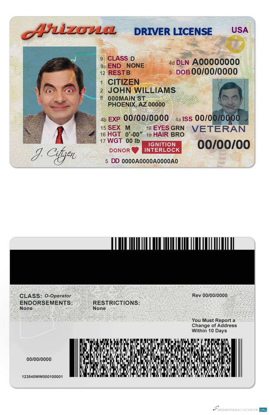 download USA Arizona Driver License